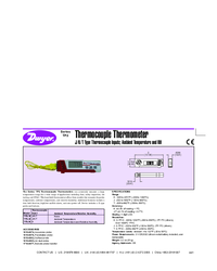 Thumbnail of document Data Sheet - TP2 Thermocouple Thermometer